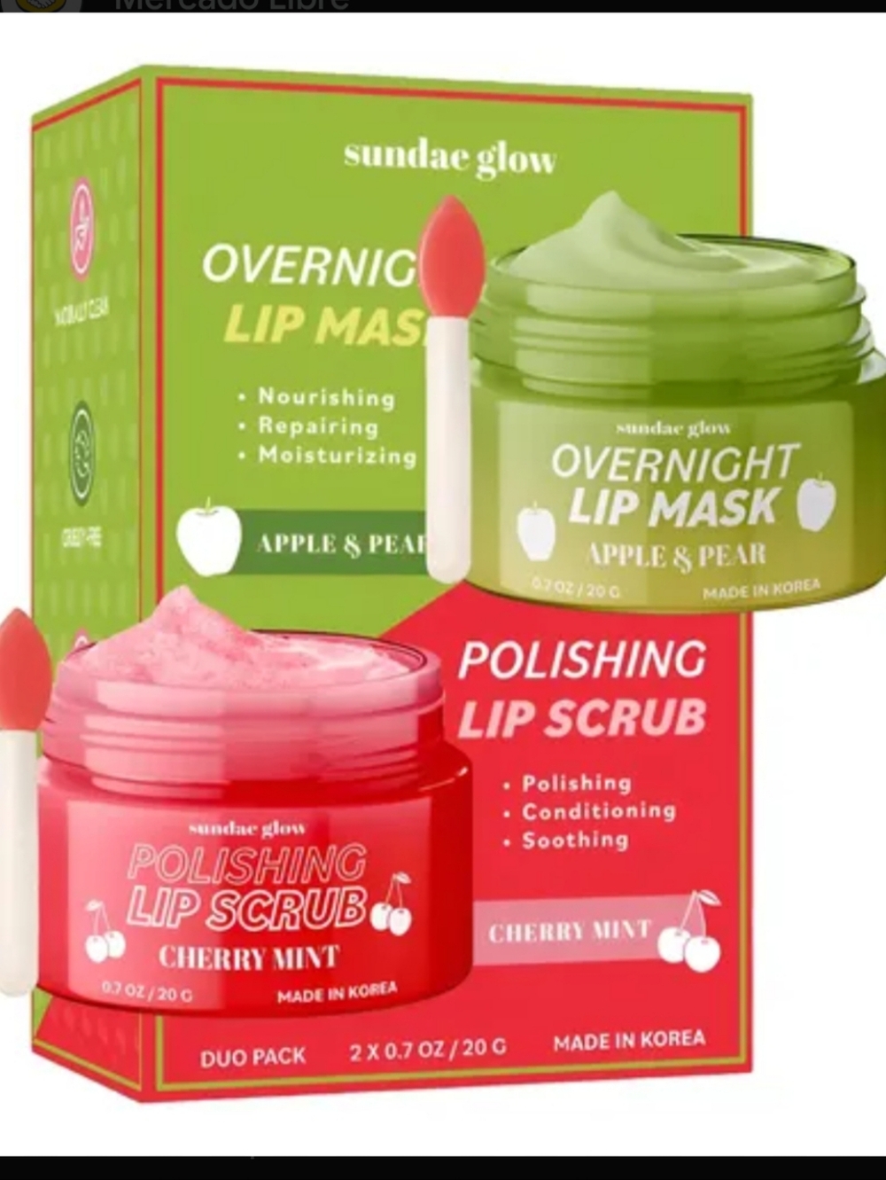 Sundae Glow Lip Scrub And Overnight Lip Mask